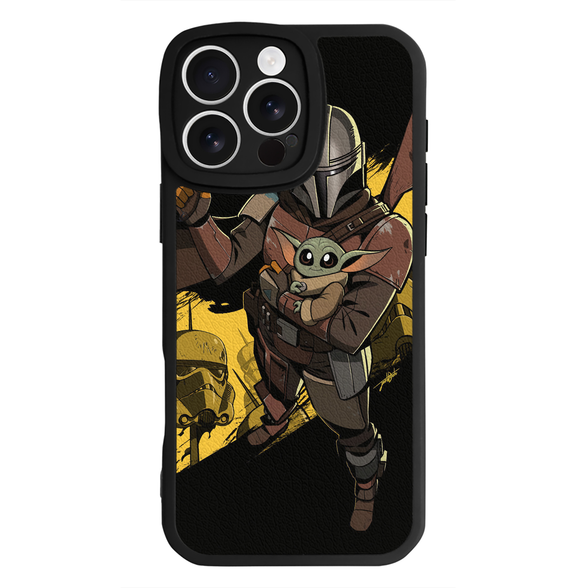 （画像用） スター・ウォーズ Star Wars 【iPhone 16シリーズ対応】シリコンスマホケース（レザー調） 材質：シリコン
